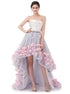  A Line High Low Tulle Prom Dresses  LBQ0527
